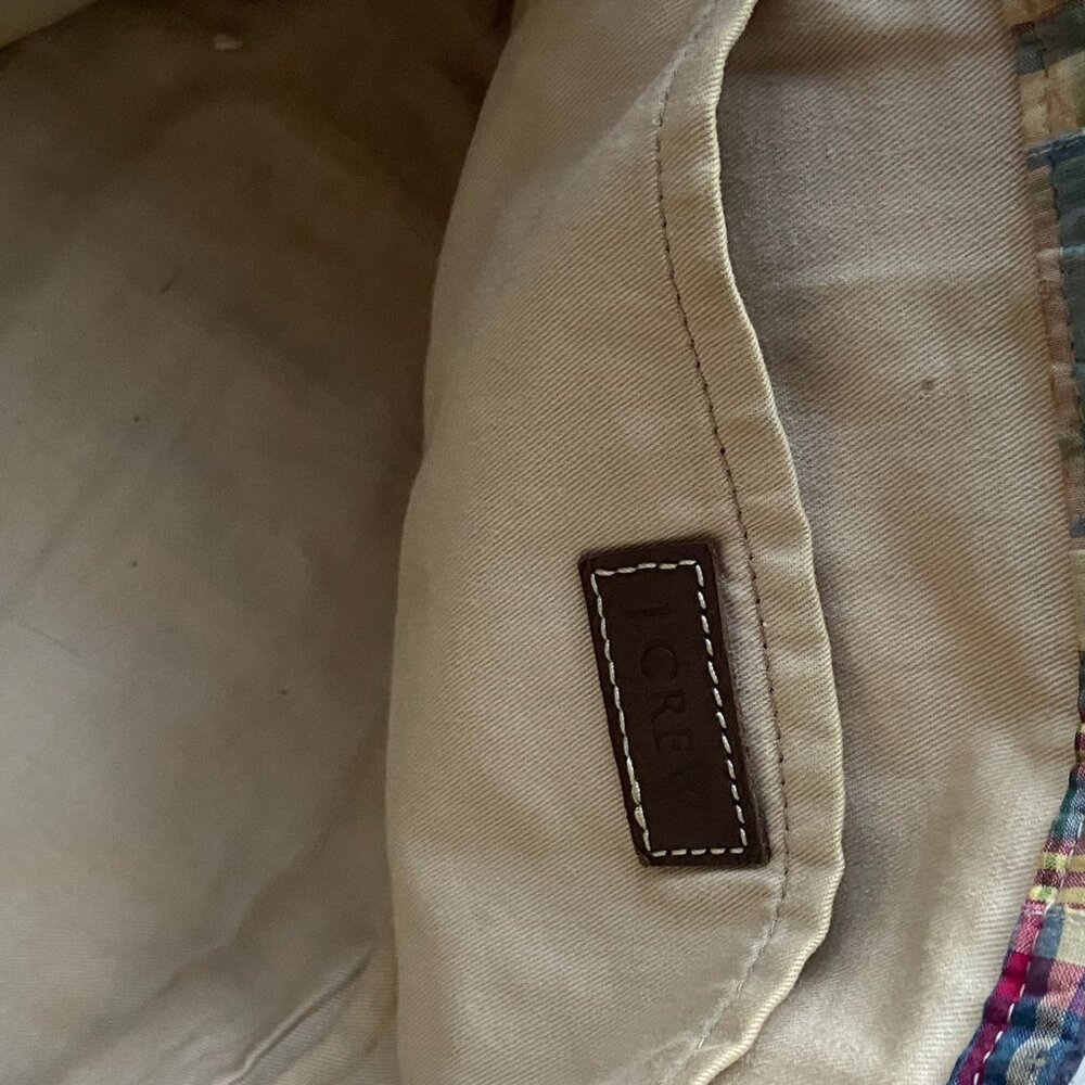 J. Crew Multicolor Madras Preppy Plaid Patchwork … - image 4